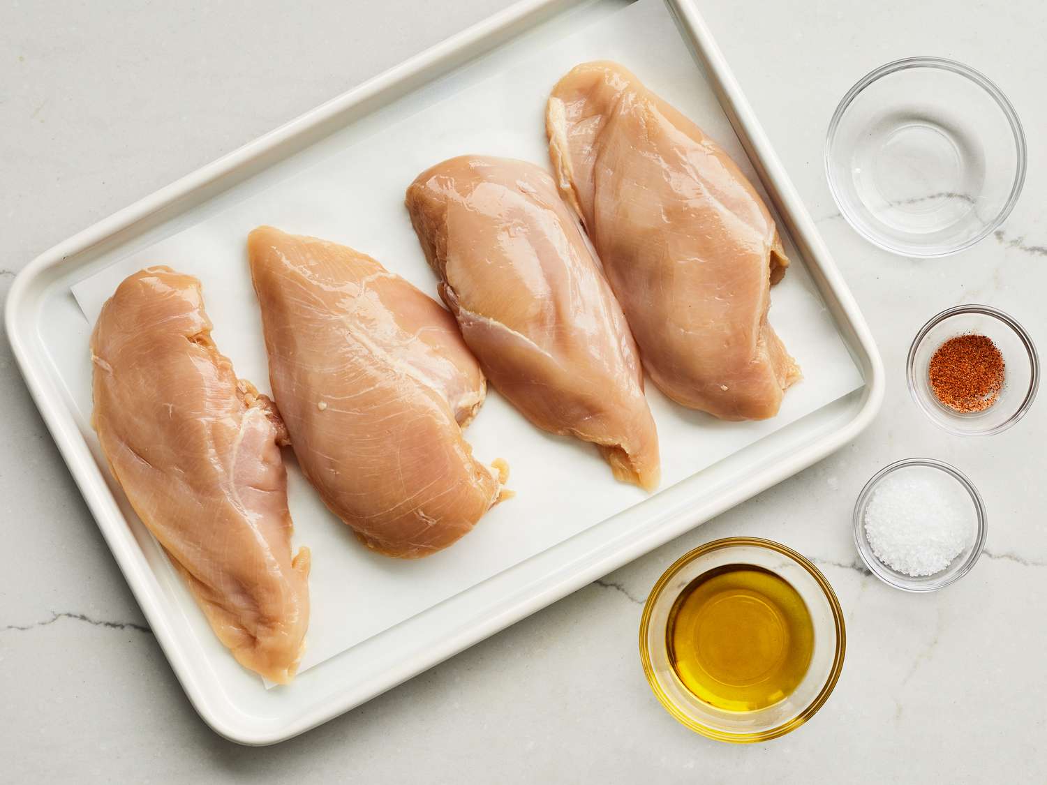 You could use chicken breasts [Allrecipes]