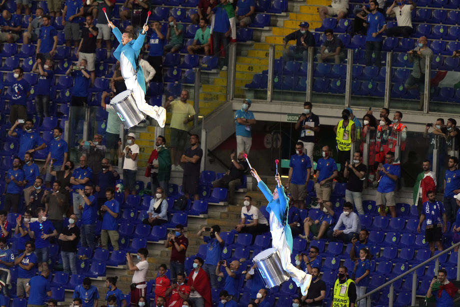 Fiesta la Roma după ce Italia s-a impus cu 3-0 în fața Turciei, în primul meci de la Euro 2020