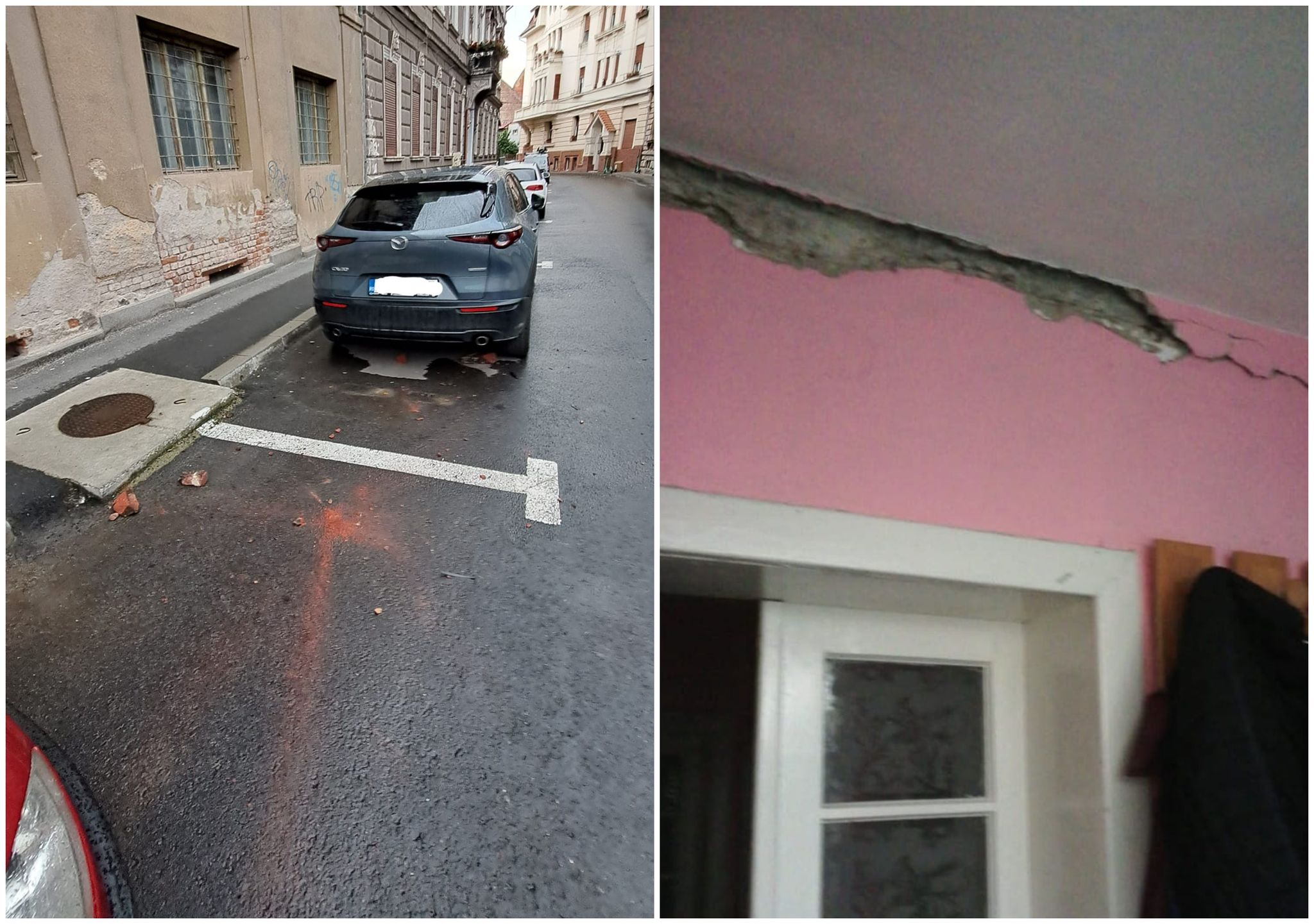 Imagini de la cutremurul din Arad. Case și mașini avariate, în urma seismului de 5,2 grade. VIDEO