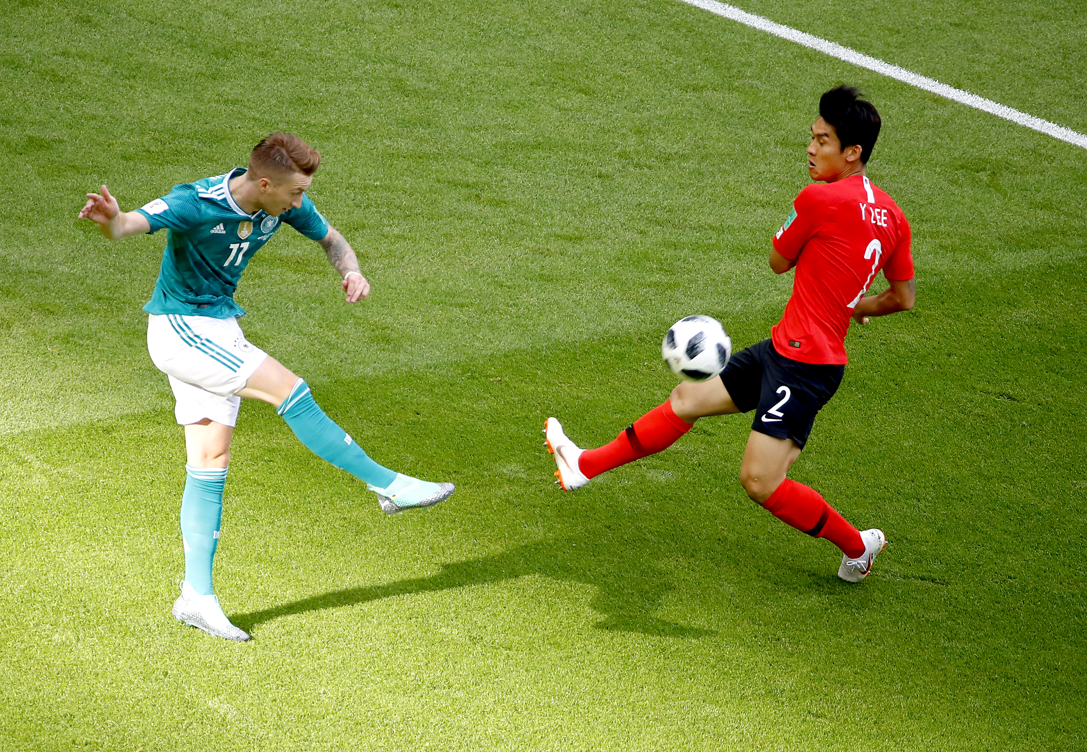 Coreea de Sud - Germania 2-0, în Grupa F a Campionatului Mondial de Fotbal din Rusia 2018. Nemții, fierți în Kazan. Campioana mondială, ”acasă”! / GALERIE FOTO