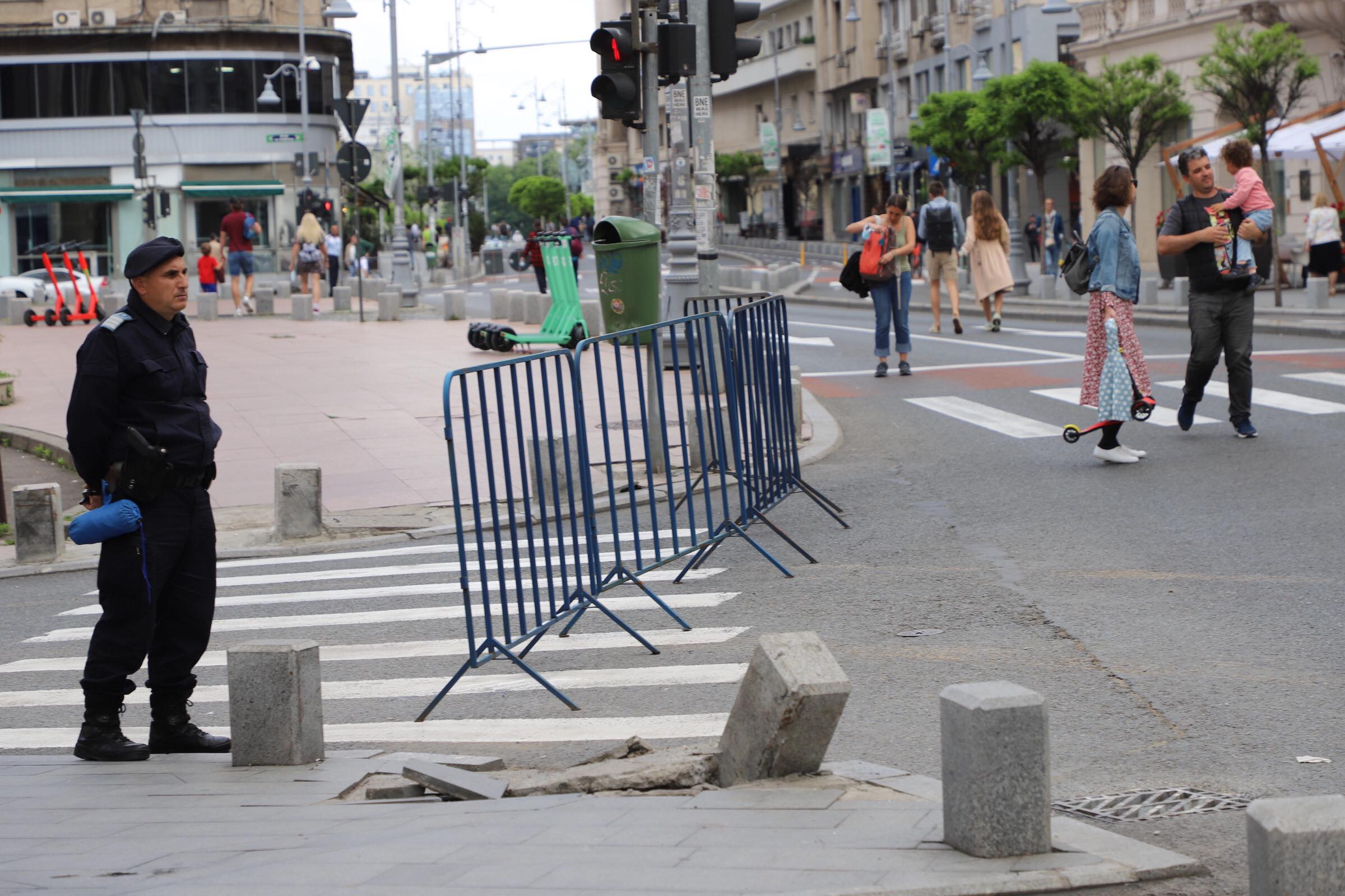 HARTĂ | Străzile din centrul Bucureștiului au devenit pietonale pe timpul weekendului
