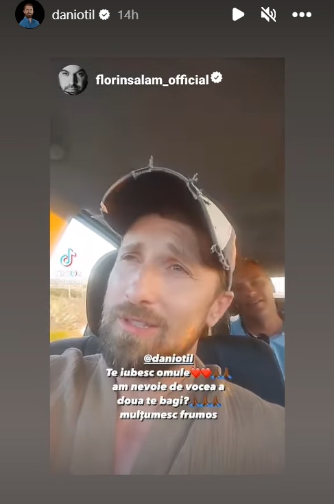 Dani Oțil, filmare pe muzica lui Florin Salam. Ce mesaj a primit prezentatorul de la cântărețul de manele: „Am nevoie de vocea a doua. Te bagi?”