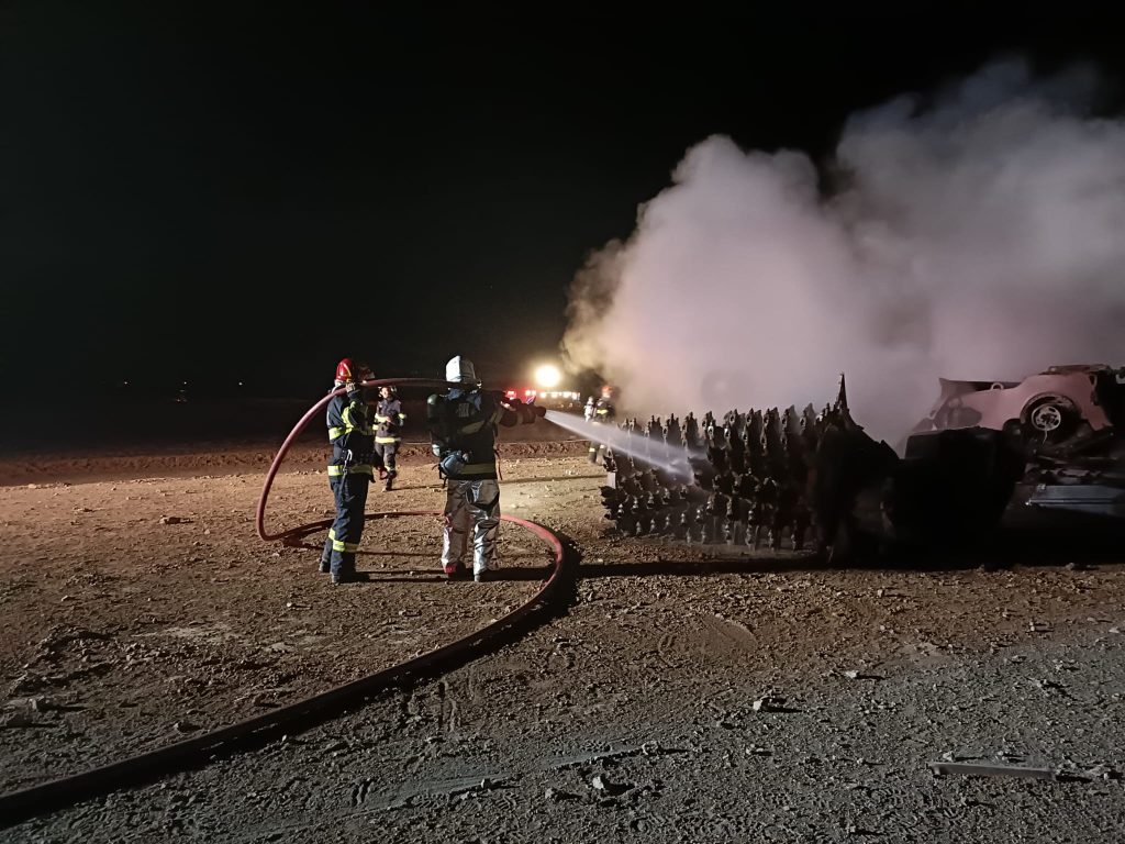 Cum arată locul unde au fost găsiți carbonizați patru muncitori, după explozia la magistrala de gaze de la Călimănești