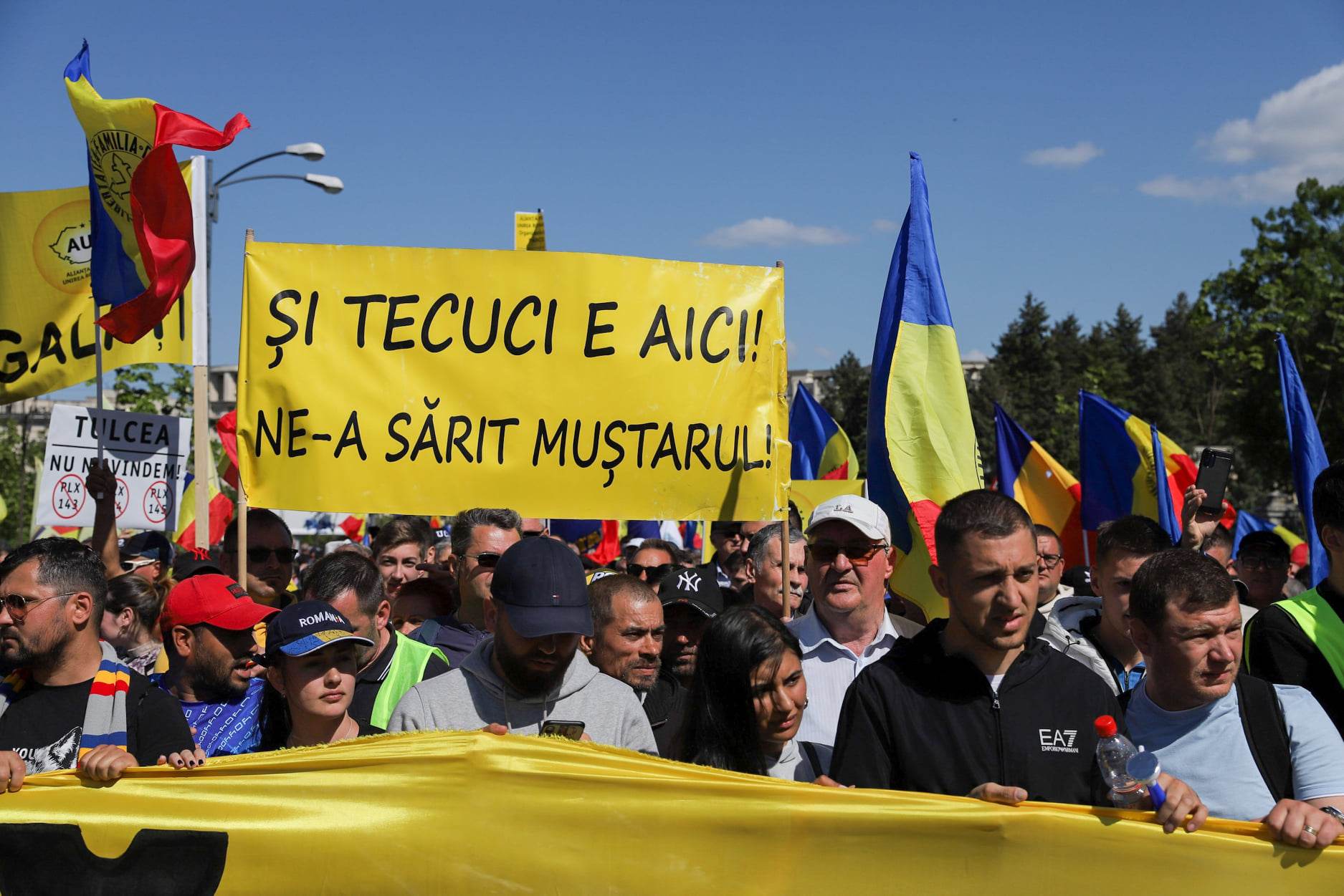 REPORTAJ. Protest AUR în București. Ce s-a strigat și cum s-a derulat manifestația