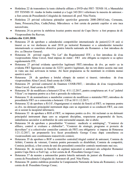 EXCLUSIV | Scandal la FR de Tenis. George Cosac l-a demis pe directorul general Iosif Galambos
