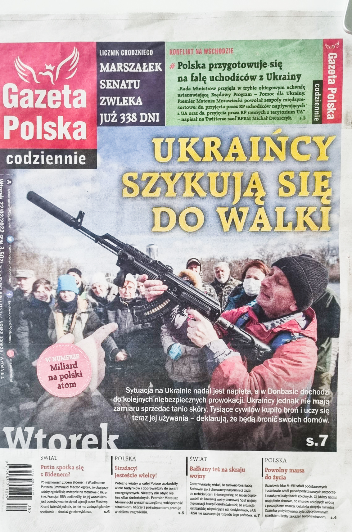 Corespondență din Polonia. „Câți ucraineni mai trebuie să moară pentru ca SUA și UE să introducă sancțiuni dure contra Rusiei?”, titrează ziarul bisericii catolice