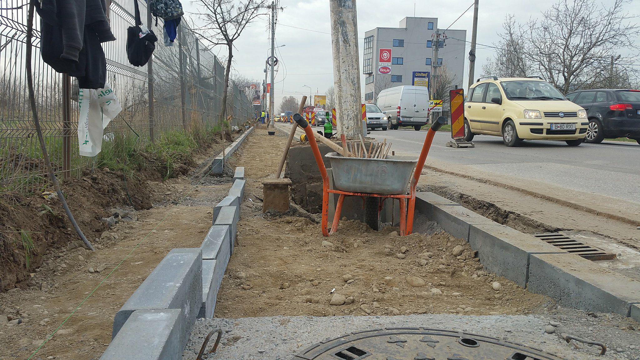 #salvatipipera | Primele măsuri după campania Libertatea: Primăria Voluntari înființează un trotuar destinat corporatiștilor din zonă FOTOGALERIE