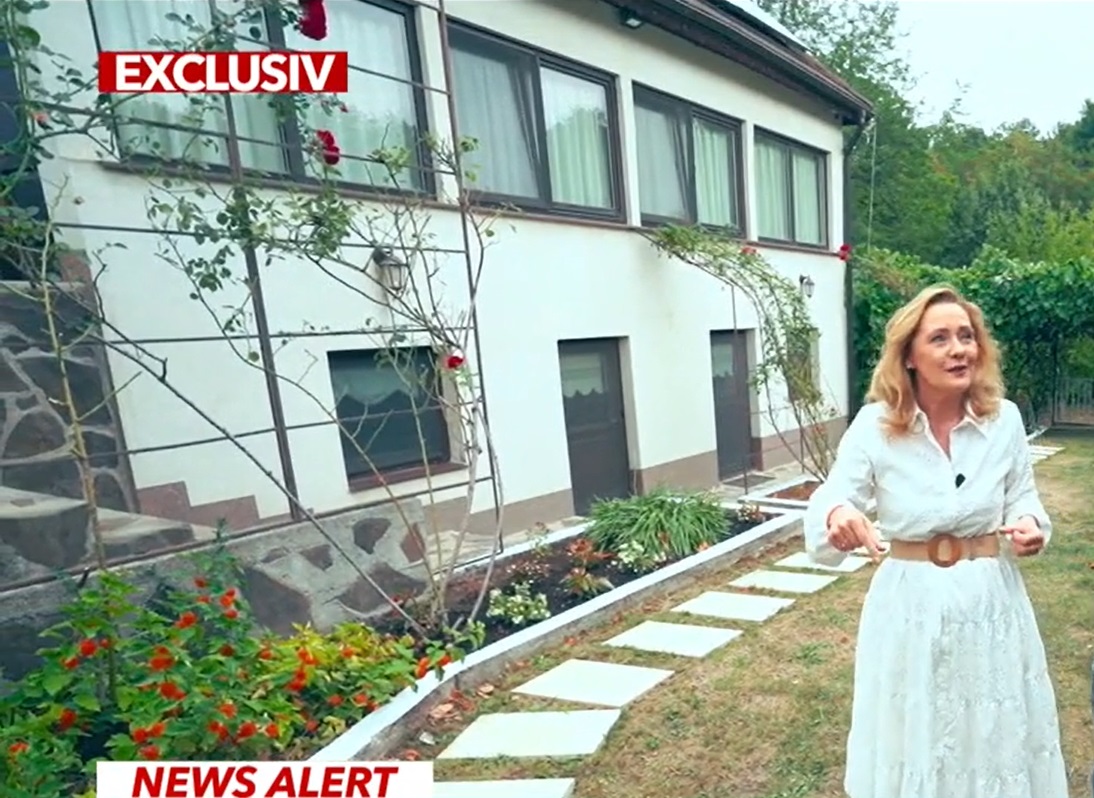 Imagini cu casa în care locuiește Elena Lasconi în Câmpulung Muscel. A descris-o ca fiind căminul visurilor sale