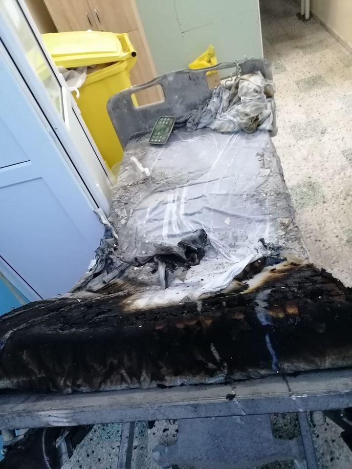 Imagini cu impact emoțional. Cum arată salonul ATI de la Spitalul din Piatra Neamț, în urma incendiului devastator