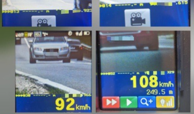 Zeci de șoferi luați ca din oală de radar, lângă Horezu. Câți au rămas fără permis în trei ore