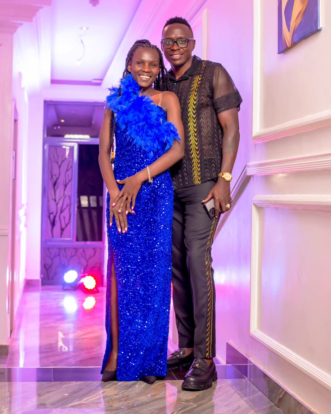 Content creator Dem Wa Facebook with media personality Oga Obinna