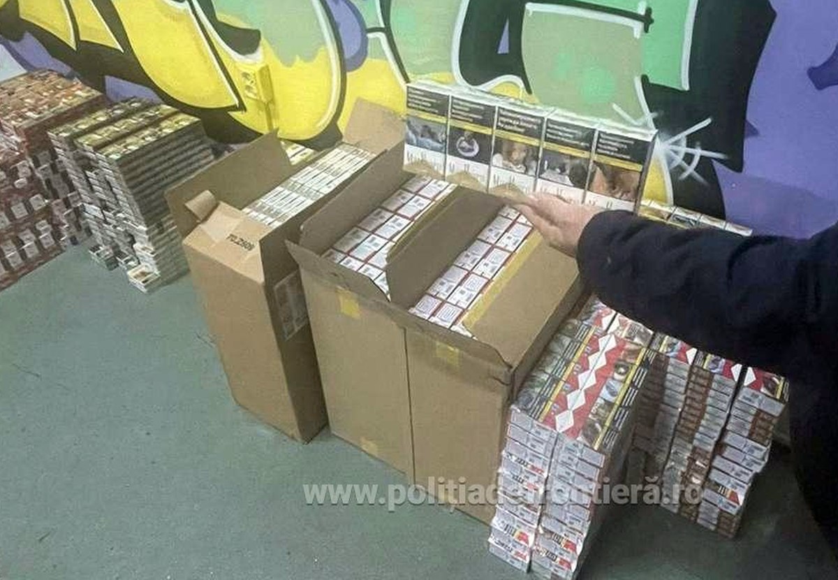 Bulgar prins după ce a încercat să treacă granița cu România cu 3.200 de pachete de țigări ascunse. Unde le ținea