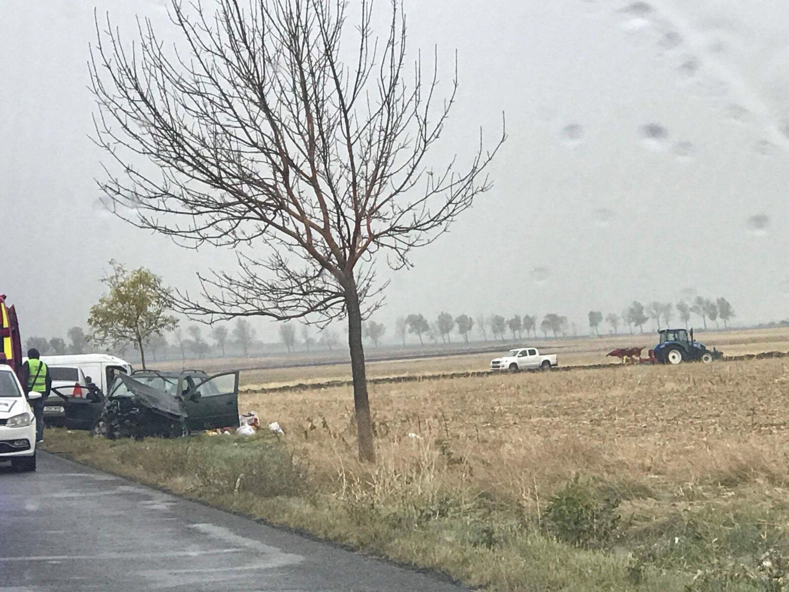 FOTO: Patru răniți, între care un copil de un an și mama lui, într-un accident pe ”Șoseaua Morții”, în județul Buzău