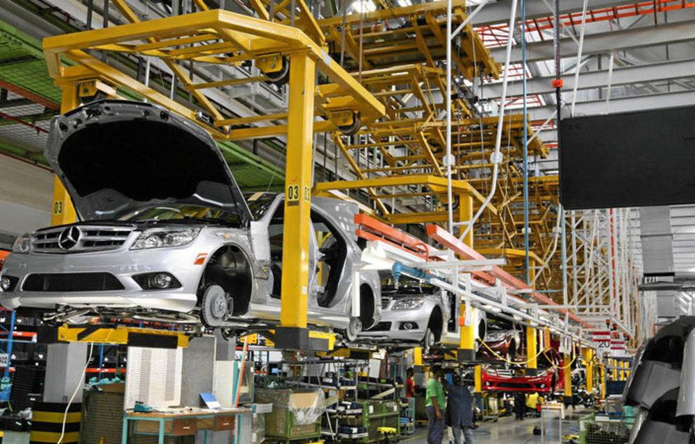 A Mercedes manufacturing plant