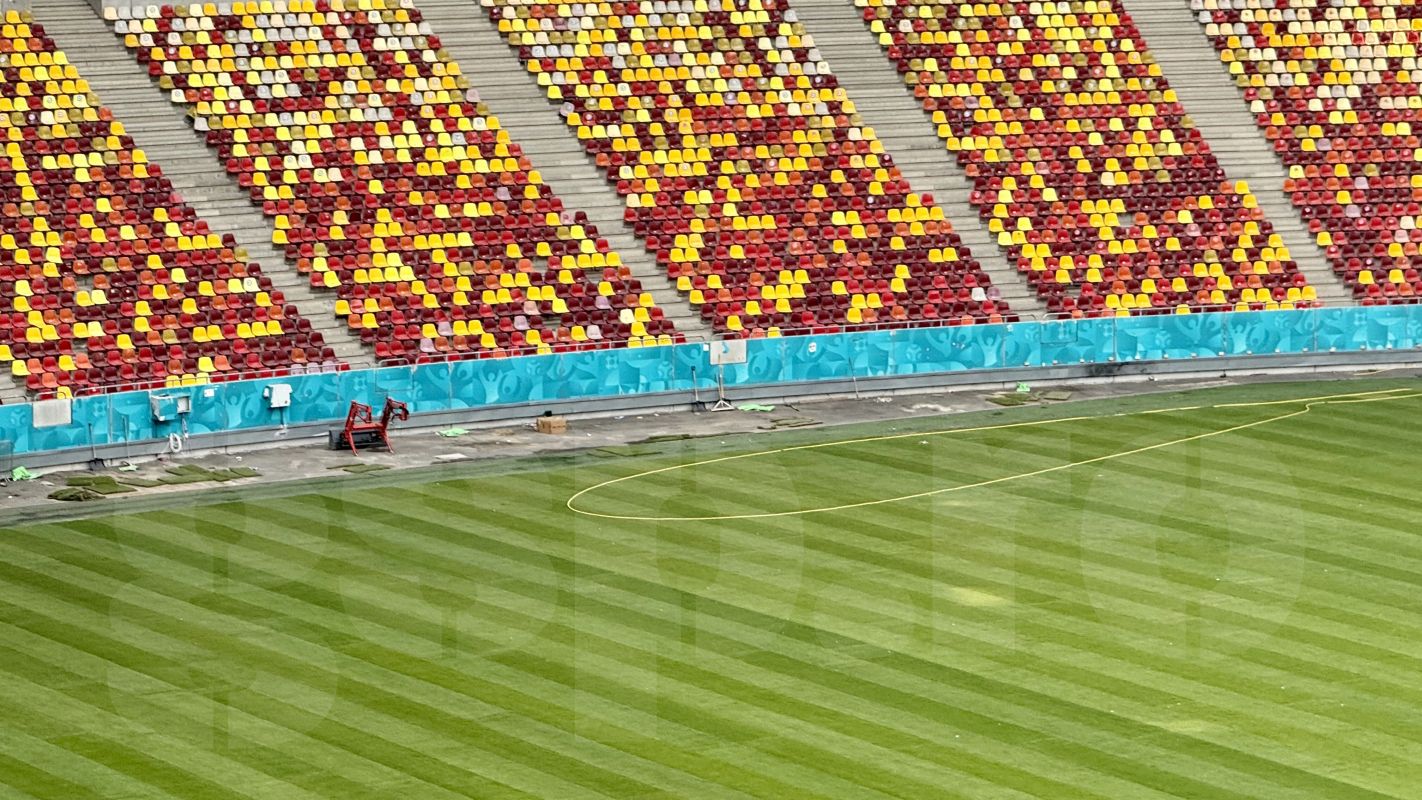 Pe Arena Națională a fost montat un gazon nou. FCSB va juca împotriva celor de la Shkendija pe noua suprafață