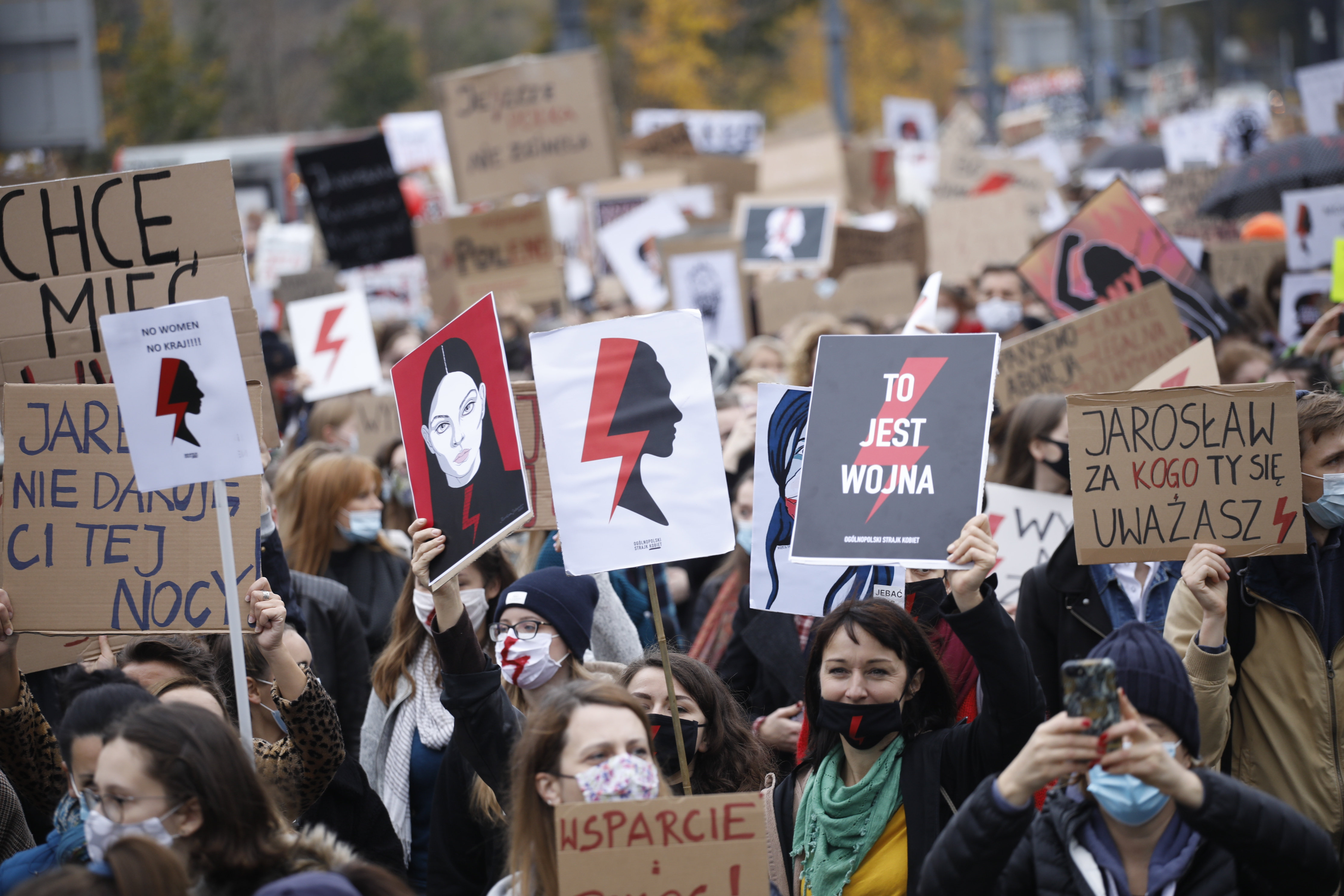 Warszawa, 28.10.2020 r. Protest