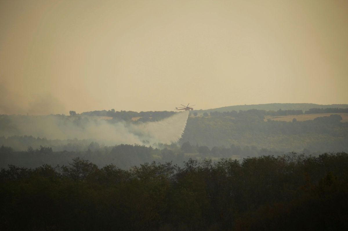 Grecia trimite încă 100 de pompieri să intervină la incendiul din nord-estul țării care arde de 13 zile