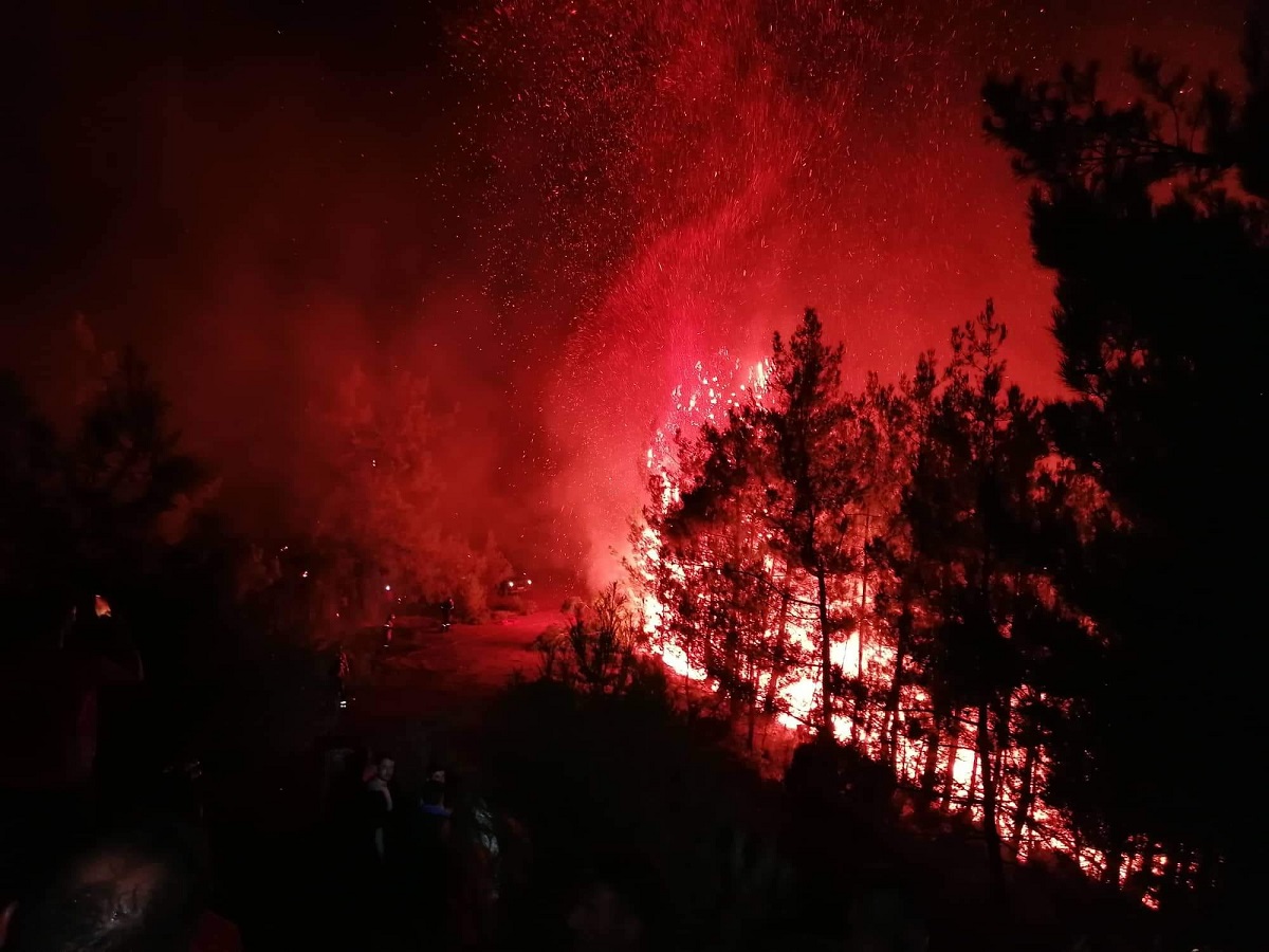 Incendiu puternic în Thassos, insula grecească preferată de români. Mesaj de alertă, trimis turiștilor - VIDEO