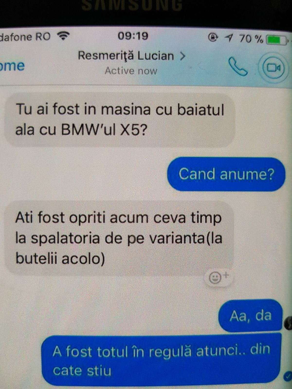 ANCHETĂ/ Un polițist din Vaslui amenință o șoferiță într-un mesaj privat pe Facebook: ”O să fii condamnată cu închisoare!” - FOTO