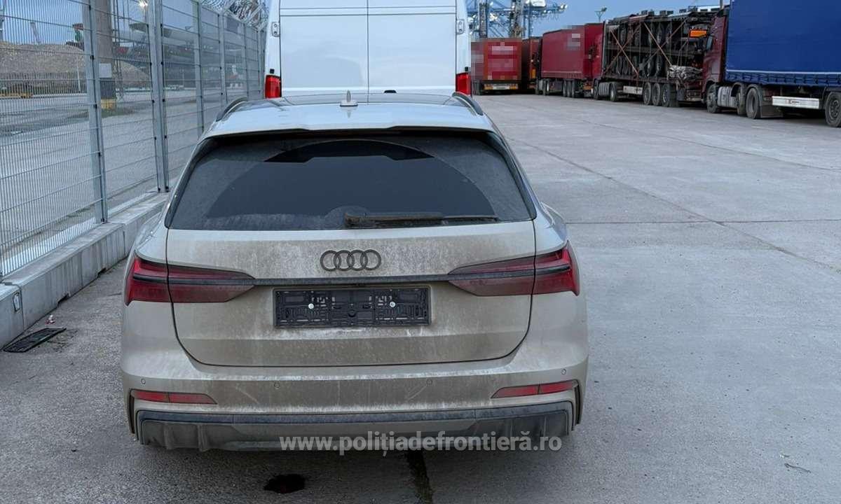 Un Audi de 70.000 de euro, căutat în Polonia, a fost găsit de polițiști în Portul Constanța. Urma să fie trimis în Georgia