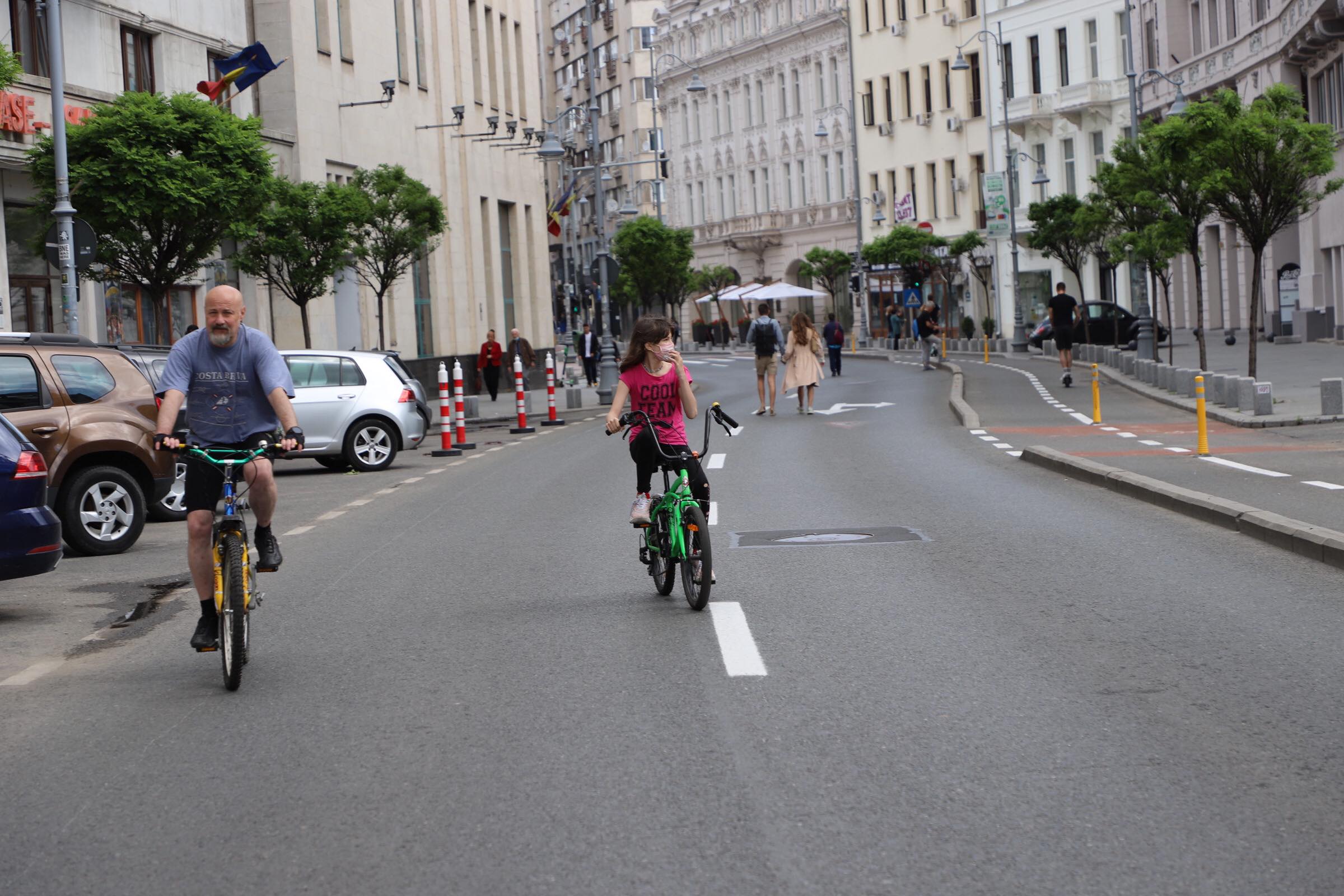 HARTĂ | Străzile din centrul Bucureștiului au devenit pietonale pe timpul weekendului
