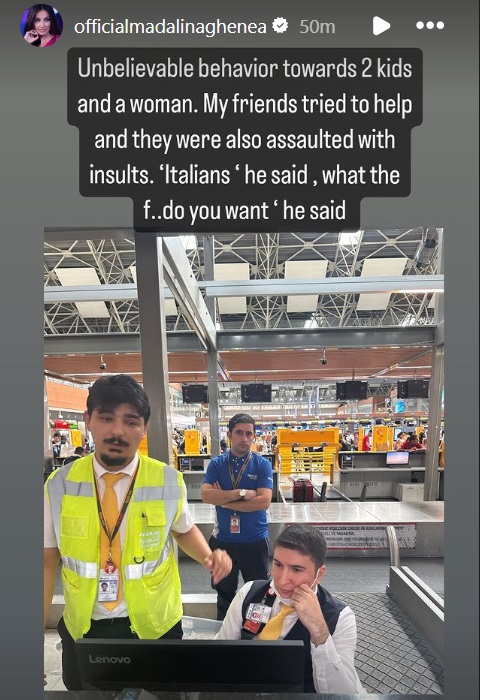 Mădălina Ghenea, incident pe aeroport. Susține că a fost amenințată de un angajat la unei companii aeriene: „Plângeam, iar el ne râdea în față”
