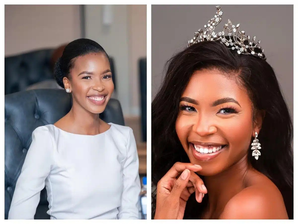 Lesego Chombo, former Miss Botswana, takes her seat in cabinet as Minister of Youth and Gender at just 27.