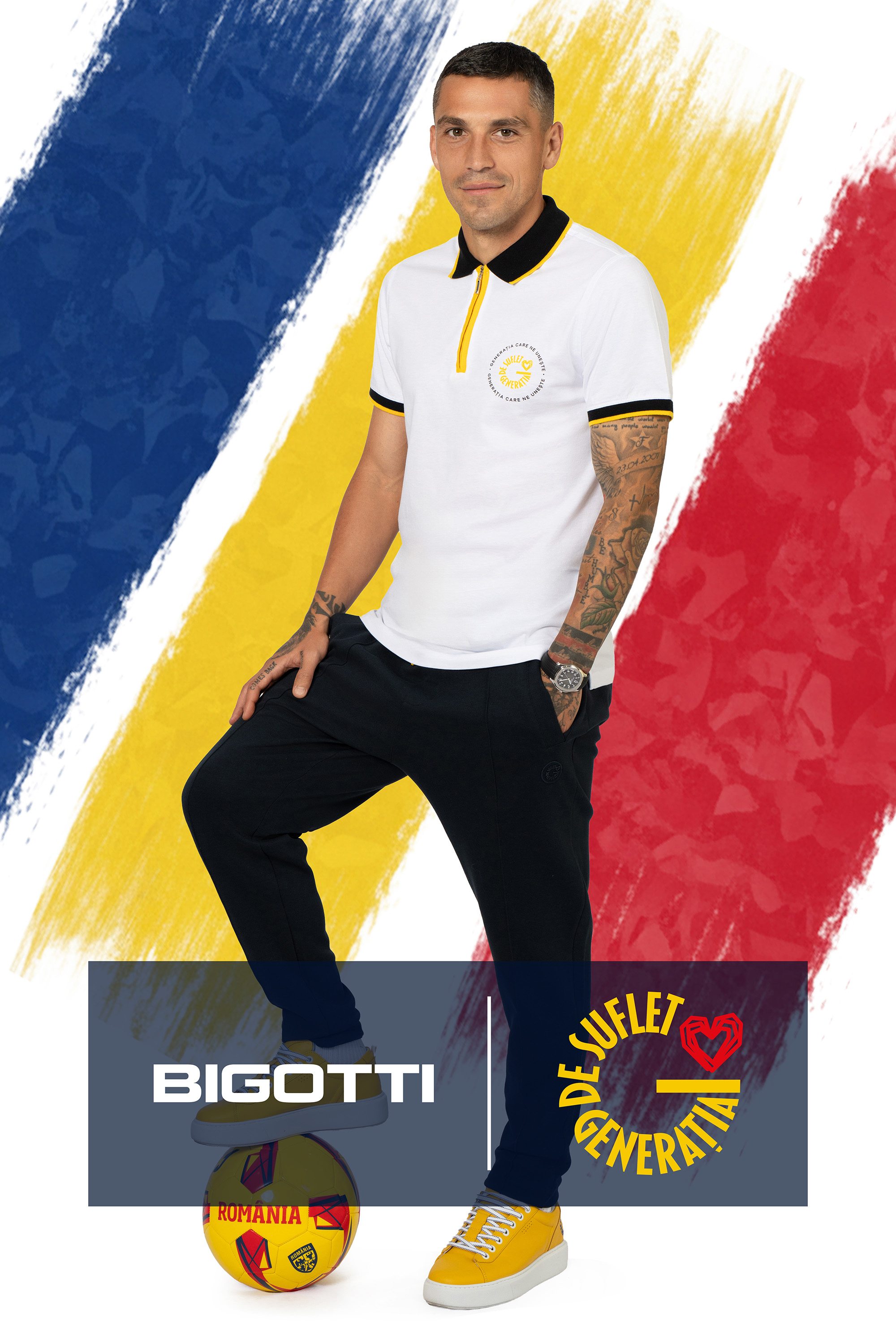 BIGOTTI și Federația Română de Fotbal lansează colecția dedicată „Generației de Suflet” - un omagiu adus românilor uniți de fotbal