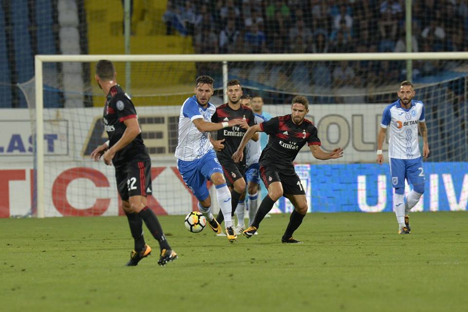 LIVETEXT. CSU Craiova - AC Milan, Liga Europa, turul 3 preliminar. 0-1 la Severin. Oltenii au pierdut italienește. ”Diavolii”, posesie 66,6% / GALERIE FOTO&VIDEO