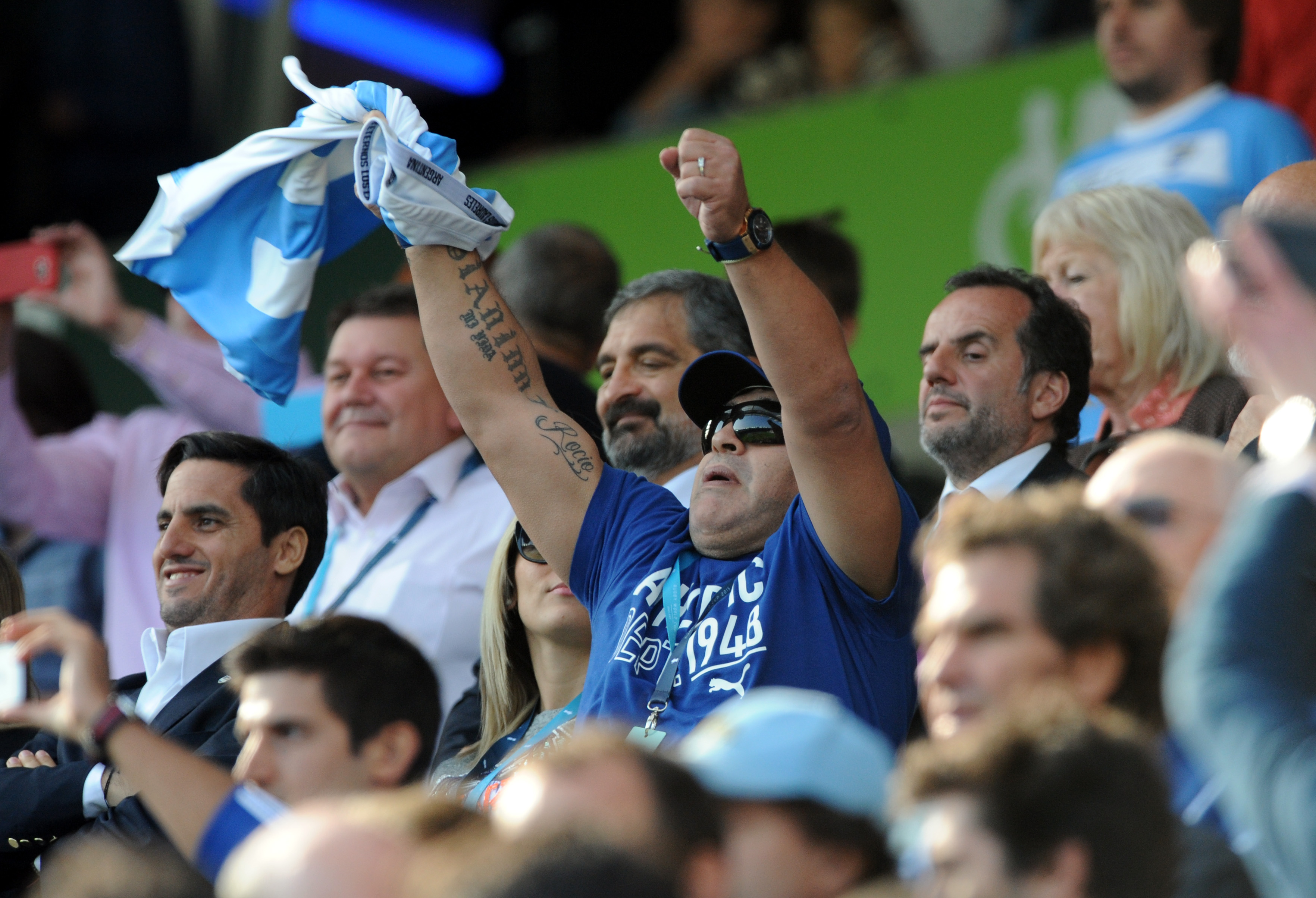 Maradona s-a manifestat ca un ultras la Cupa Mondială de rugby!