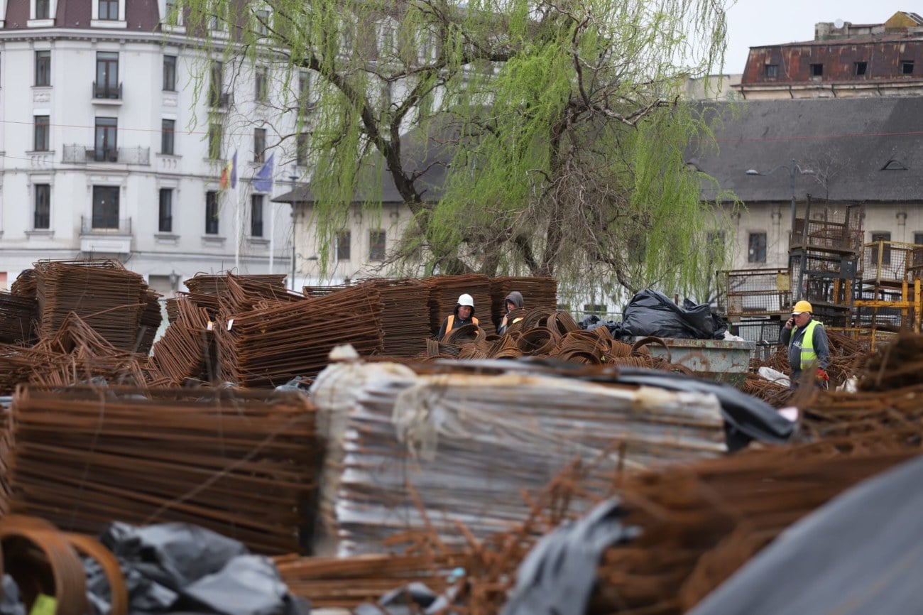 Daniel Băluță anunță când se redeschide traficul în zona Hanul lui Manuc din București. Lucrările la Planșeul Unirii au ajuns la 50%