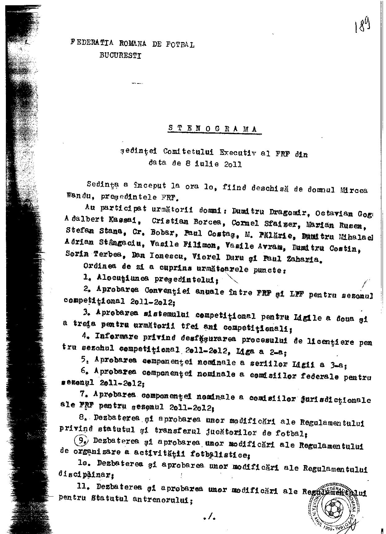 Stenogramă-bombă! Mircea Sandu l-a acuzat într-un CEx din 2011 pe un fost șef al arbitrilor că joacă la pariuri. Reacția celui vizat / EXCLUSIV