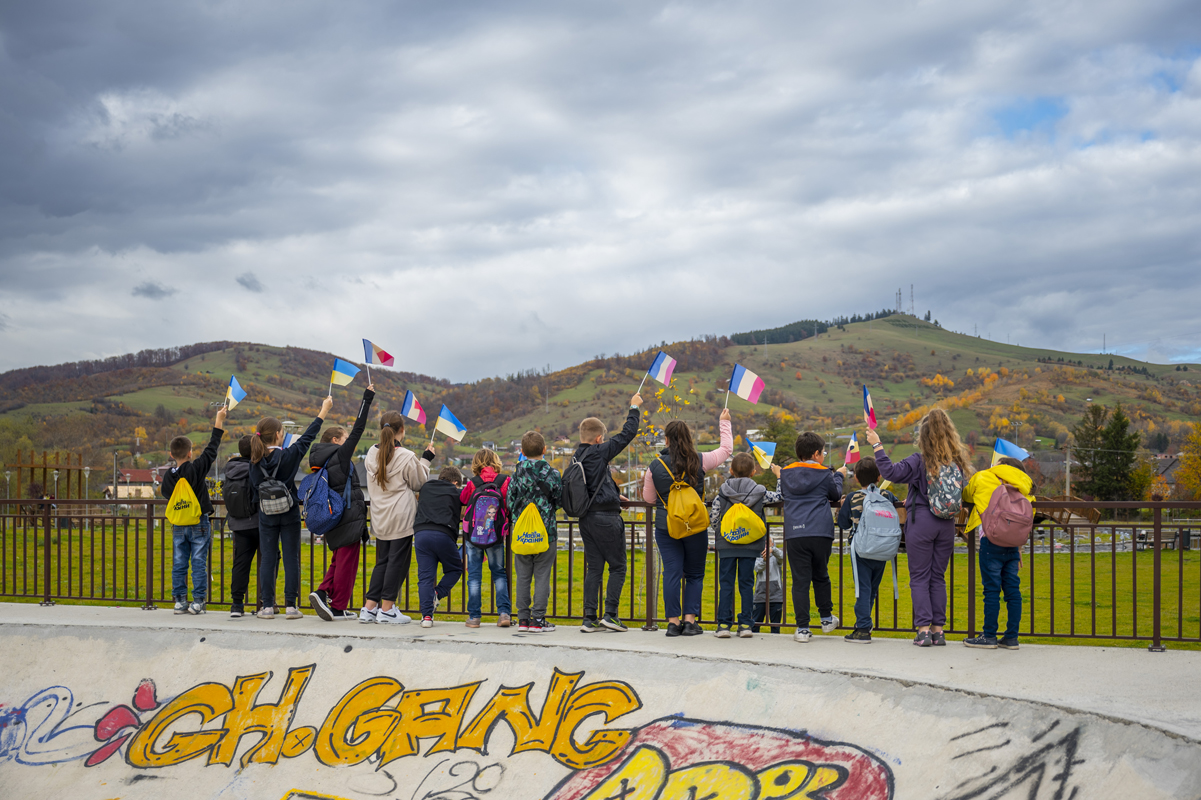Copii din Ucraina și România au făcut sport împreună, la Gura Humorului. „Vă mulțumim că ați petrecut timp împreună cu noi”