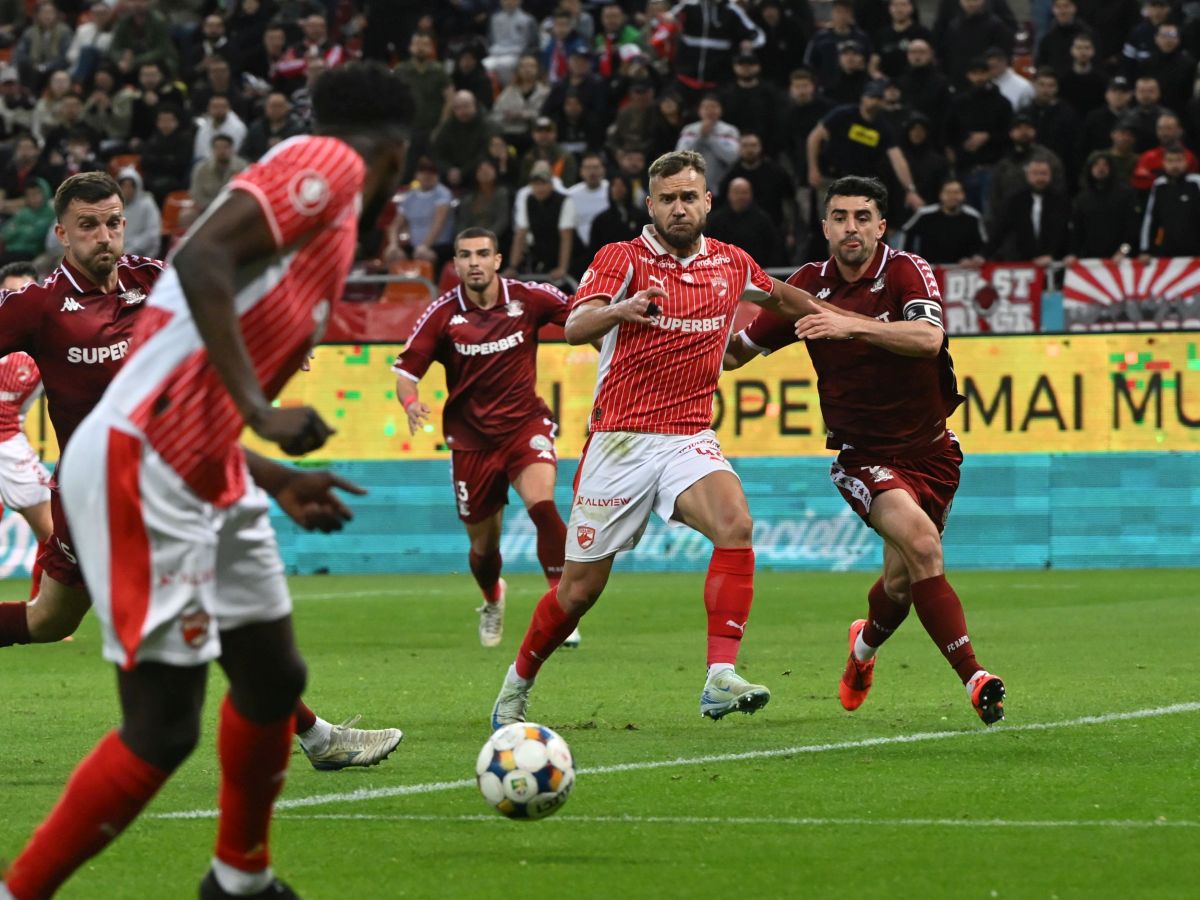 Dinamo a câștigat cu Rapid în Superligă și i-a scos pe giuleșteni din lupta pentru titlu