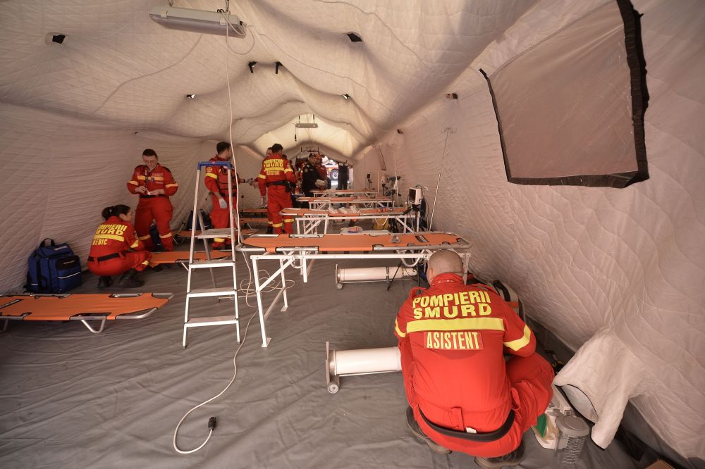 Prima zi a celui mai amplu exercițiu de simulare a unui cutremur în România. Scenariu: seism de 7,5 grade pe scara Richter, 450 de persoane decedate. Cum ar reacţiona autorităţile (FOTO&VIDEO)