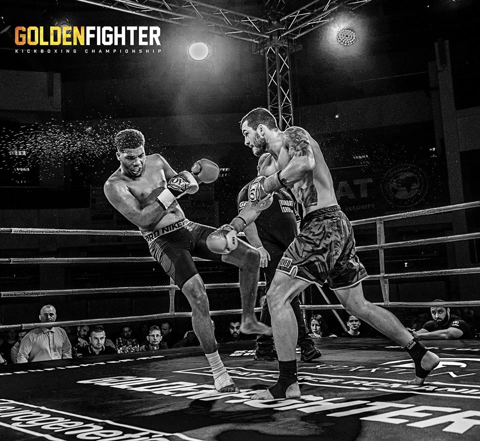 Meciuri spectaculoase la Golden Fighter Craiova. Centura intercontinentală WKU a fost câștigată de Adrian Mitu FOTO&VIDEO
