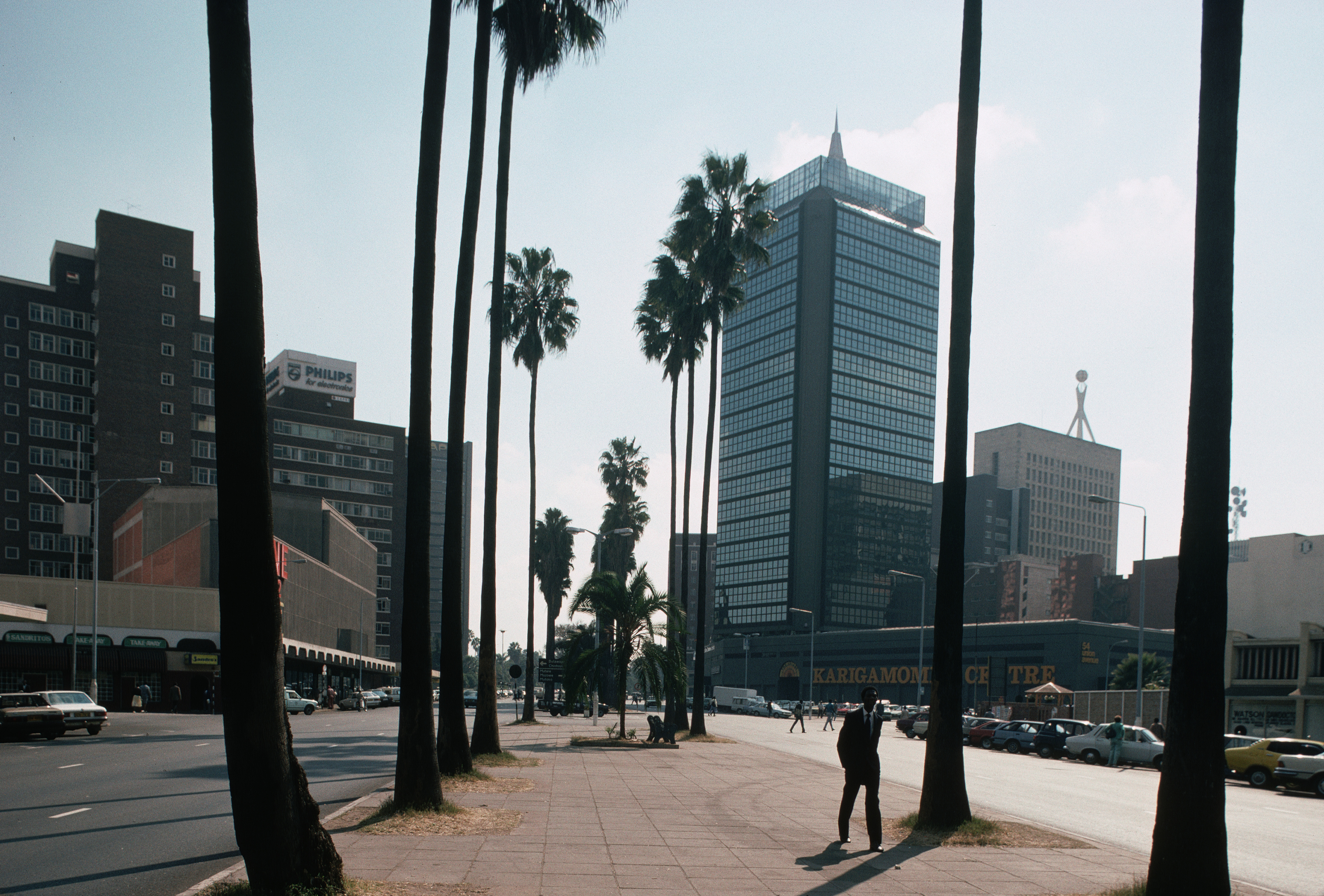 High-rises and Palm Trees in Harare, Zimbabwe. [Stock Photo/Getty Images]