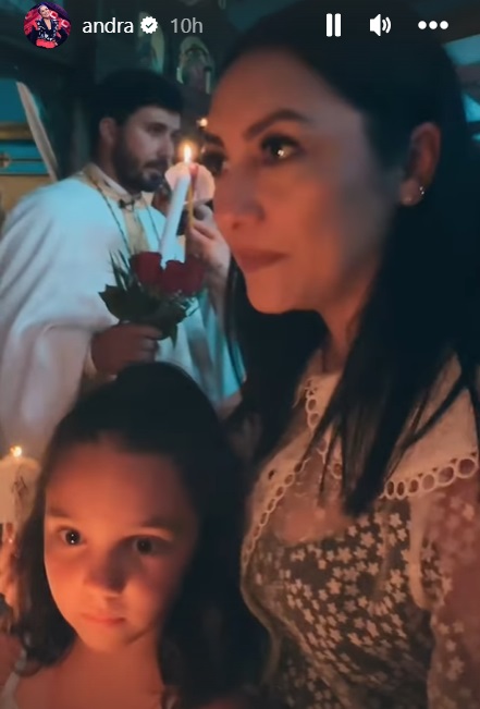 Imagini din vacanța familiei Măruță în Dubai. Au mers la o biserică ortodoxă română în noaptea de Paște