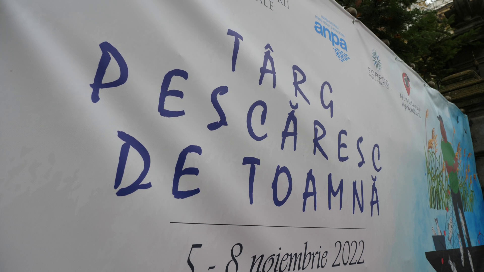 REPORTAJ. Târg pescăresc în curtea Ministerului Agriculturii. Petre Daea, în mijlocul acțiunii: „Românii să mănânce mai mult pește decât cormoranii”