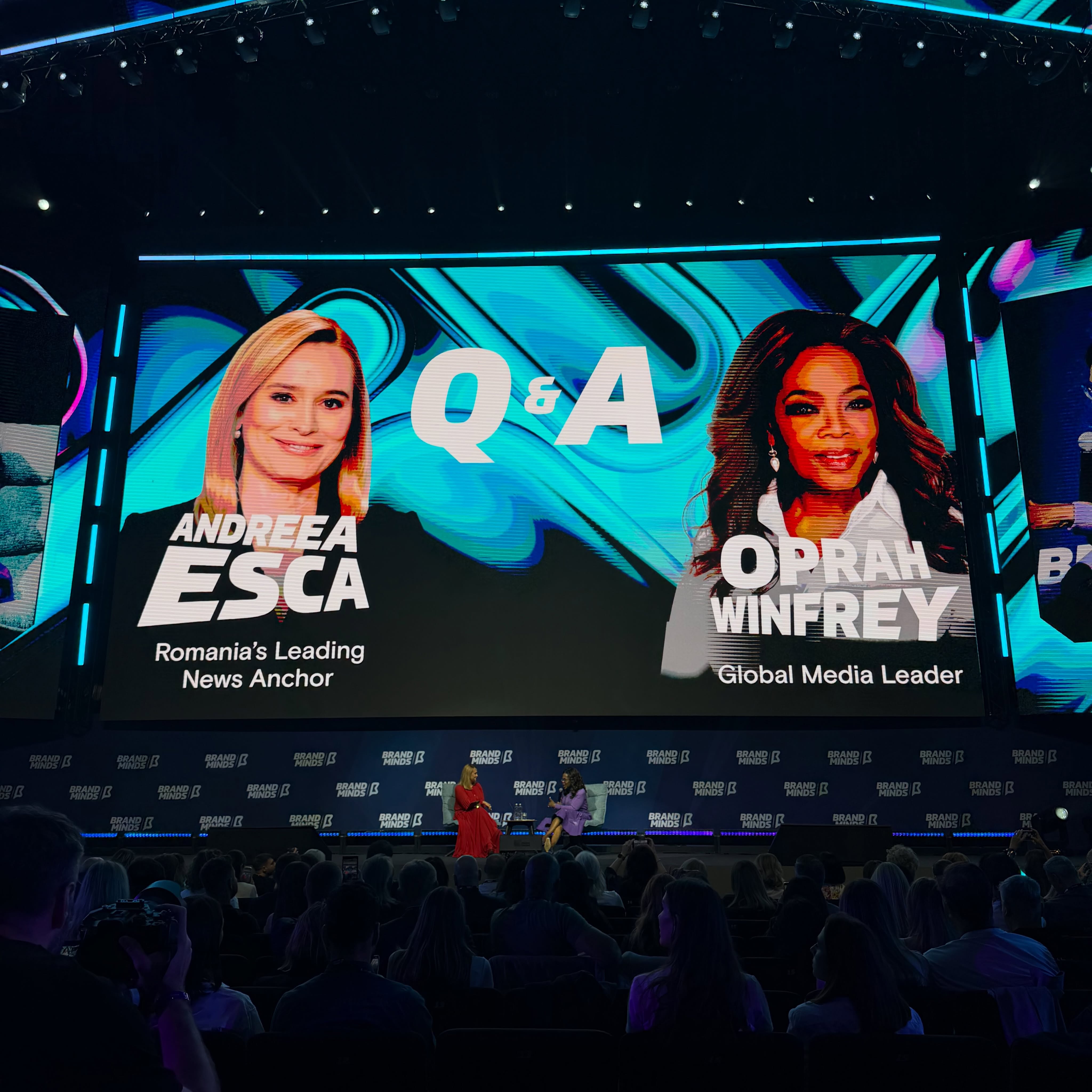 Andreea Esca a întâlnit-o pe Oprah Winfrey
