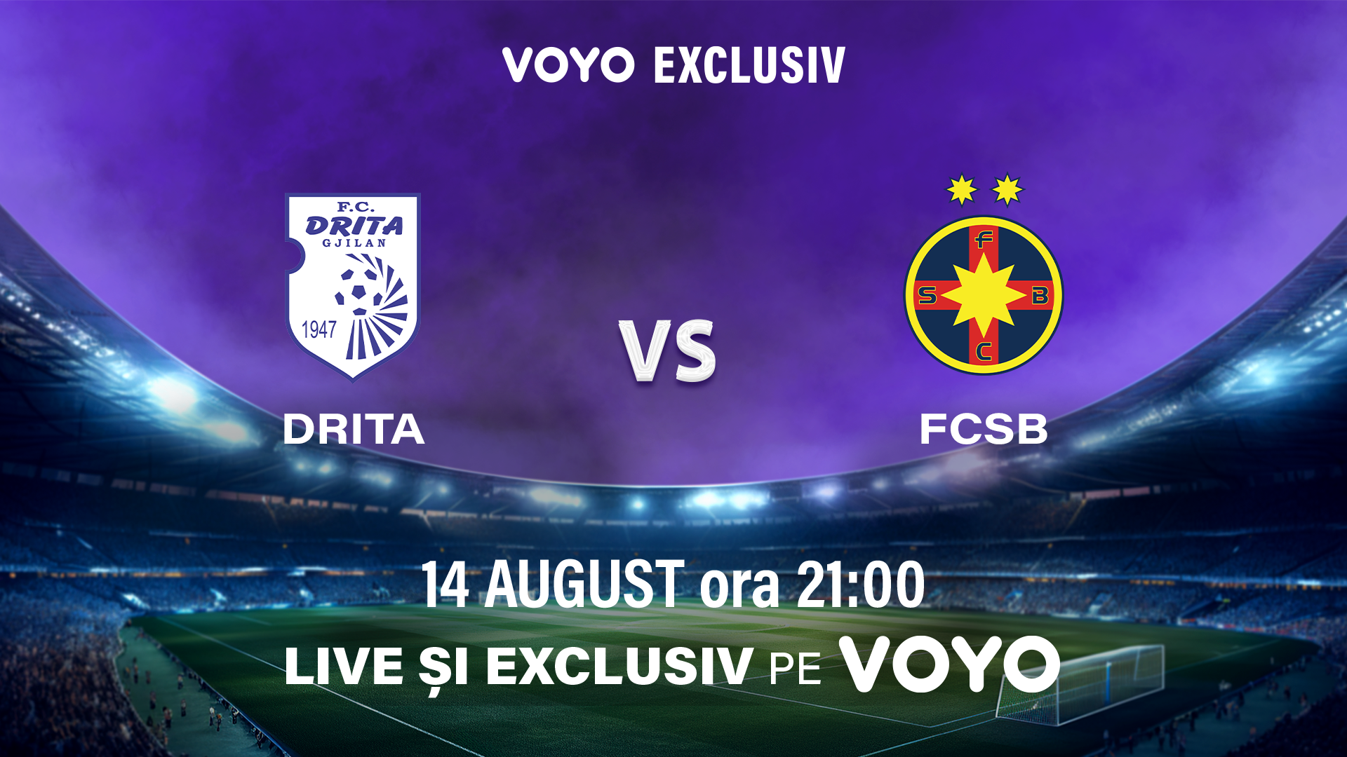 Cine transmite meciul Drita – FCSB, din preliminariile Europa League. Partida se vede la TV, după ce platforma online a dat eroare