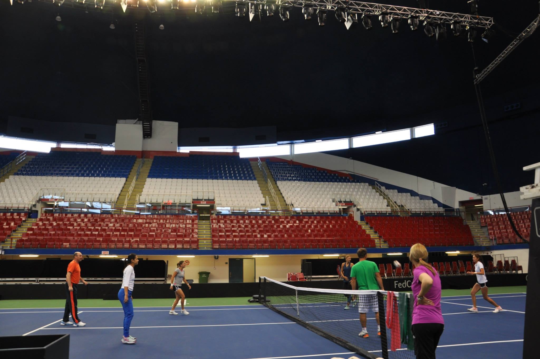 Echipa de Fed Cup a României a efectuat primul antrenament la Montreal / GALERIE FOTO