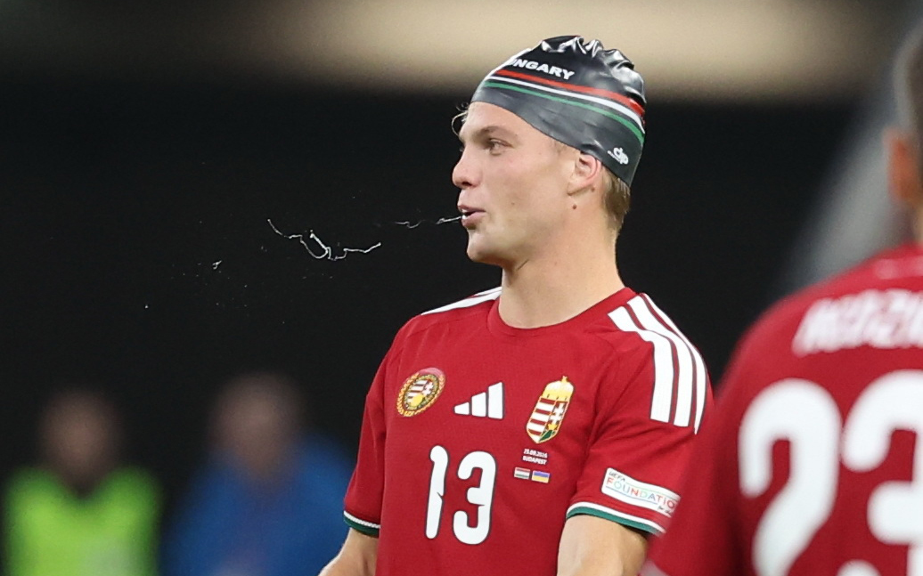 Rácsodálkoztak a németek a magyar futballválogatott úszósapkás játékosára
