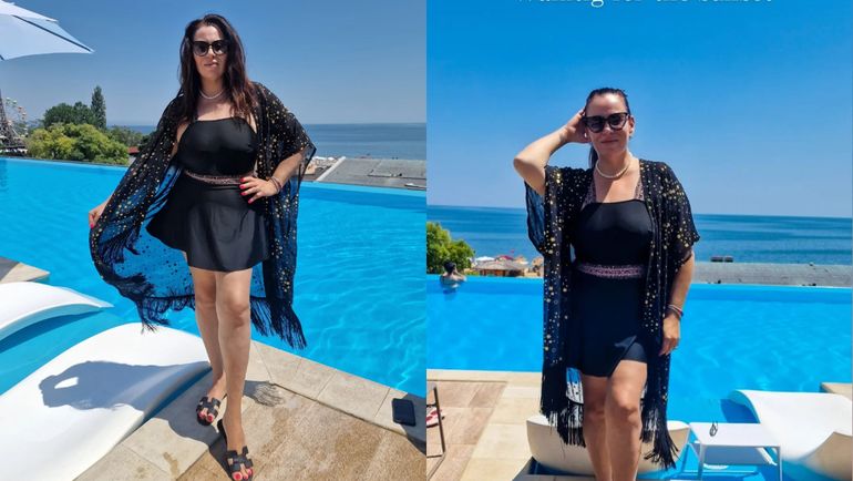 Ținuta purtată de Oana Roman la malul mării. Vedeta se află în vacanță în Bulgaria. „Felicitări, arăți superb”