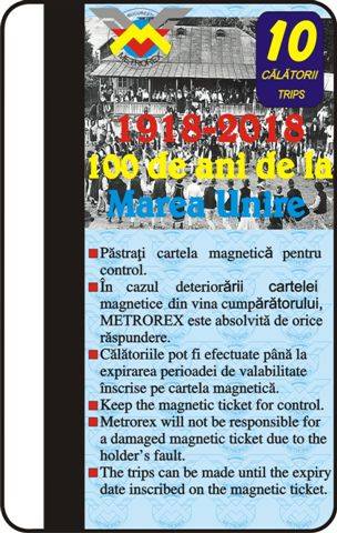 Cum aniversează Metrorex Marea Unire: cartele cu simboluri ale Centenarului și trenuri cu însemnele României