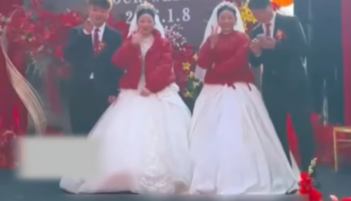 Gemenii s-au căsătorit cu gemene și au și unchi gemeni, nunta virală din China: „Bizar, dar fascinant”