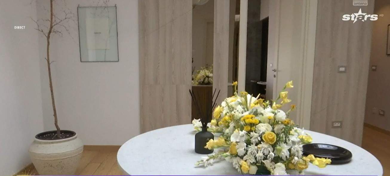 Imagini din casa în care locuiește Andreea Popescu. Are saună și cinema privat în penthouse