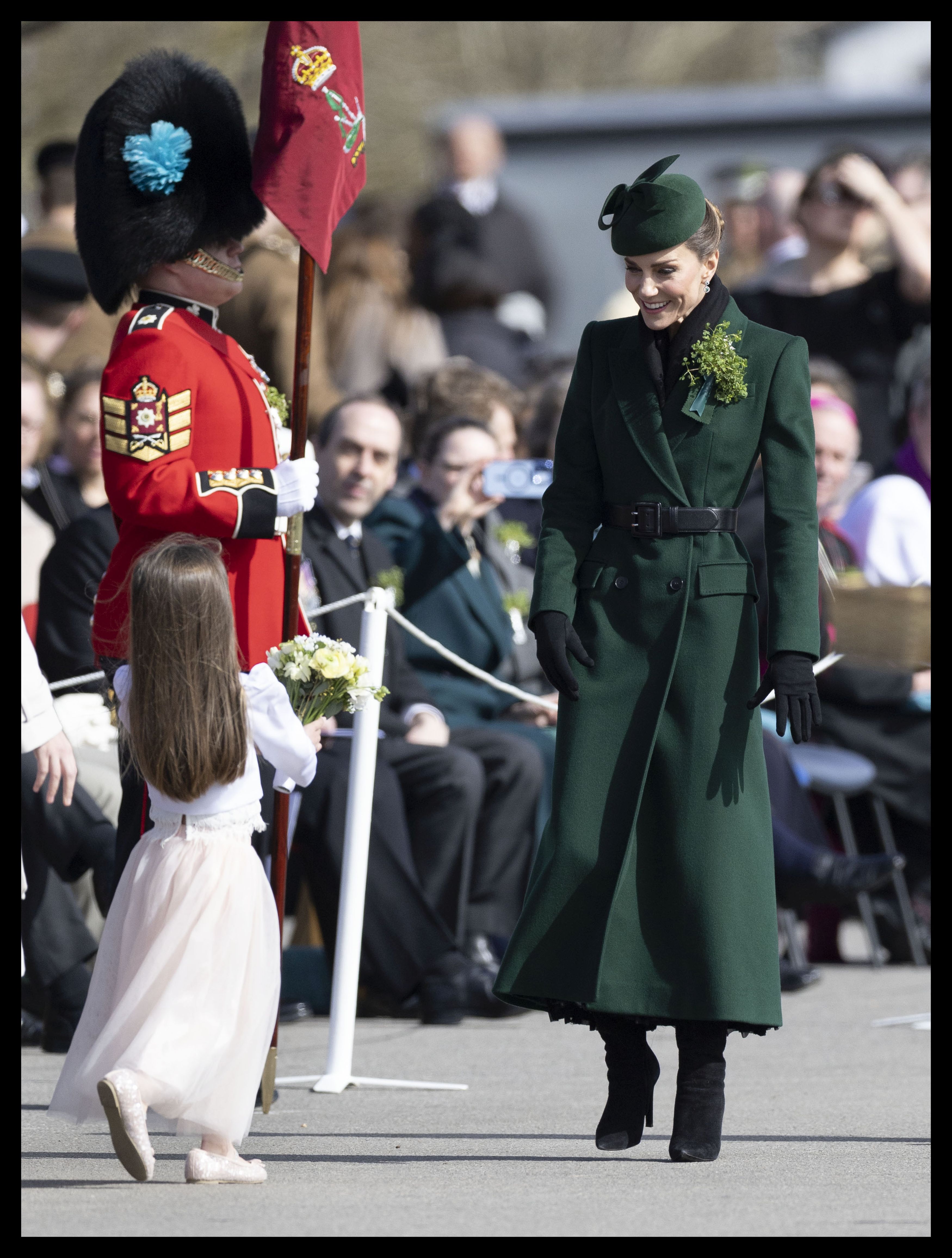 Cum a apărut Kate Middleton la parada de Sfântul Patrick. Gestul făcut de Prințesa de Wales