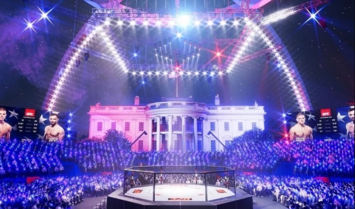 Primele imagini cu gala UFC organizată de Donald Trump de la Casa Albă, pentru aniversarea a 250 de ani de existență a SUA