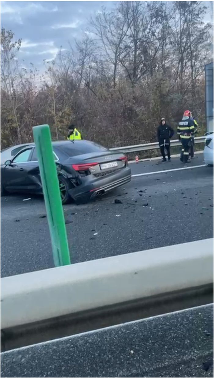 Accident cu 11 mașini pe autostrada A3, lângă Ploiești. Traficul continuă să fie blocat